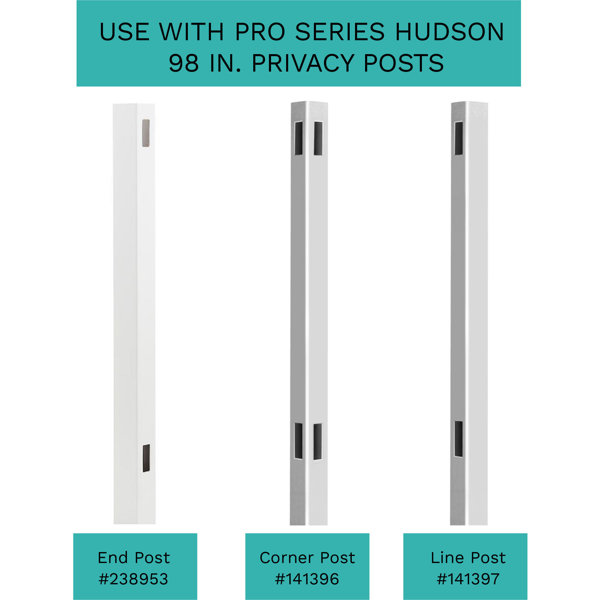 Outdoor Essentials 6 ft. H x 6 ft. W Pro Series Hudson Privacy Vinyl